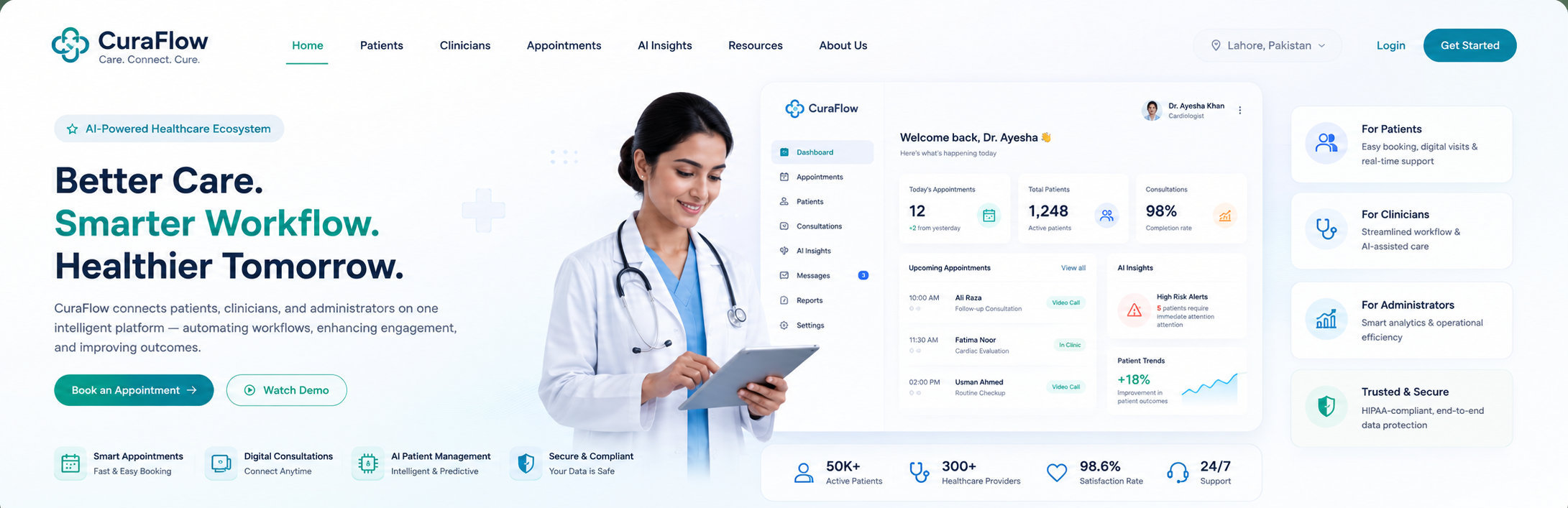 CuraFlow platform preview